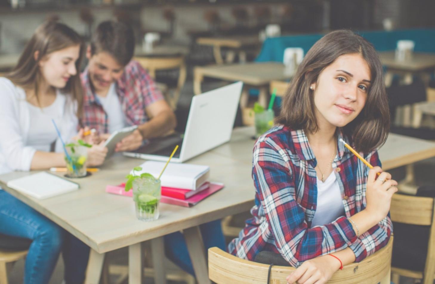 Small group presentation practice session